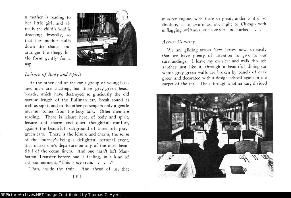 PRR "Broadway Limited," Pages 8-9, 1927